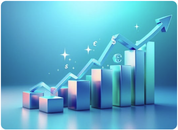 10 Years Growth Trend Illustration